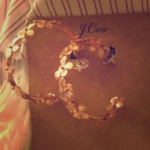 J Crew Hibiscus Earrings